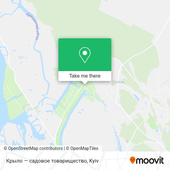 Карта Крыло — садовое товарищество