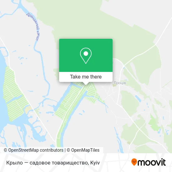 Карта Крыло — садовое товарищество
