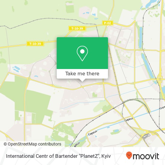 International Centr of Bartender "PlanetZ" map