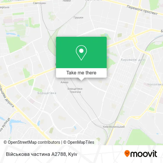 Карта Військова частина А2788