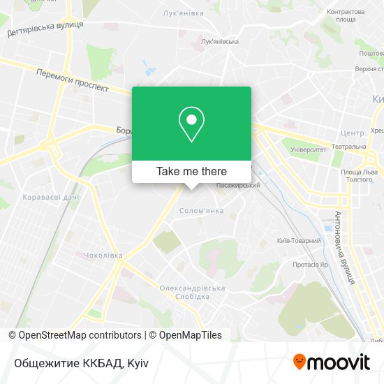 Общежитие ККБАД map