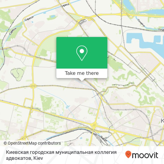 Карта Киевская городская муниципальная коллегия адвокатов