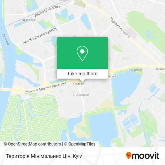 Карта Територія Мінімальних Цін
