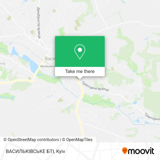 Карта ВАСИЛЬКІВСЬКЕ БТІ