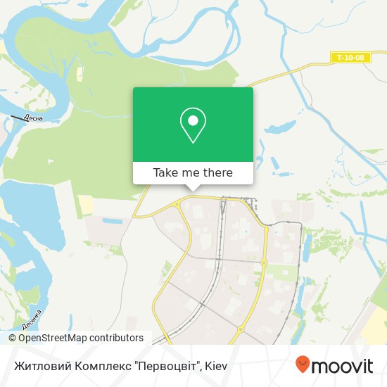 Житловий Комплекс "Первоцвіт" map