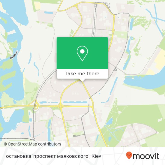 остановка 'проспект маяковского' map