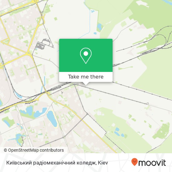 Карта Київський радіомеханічний коледж