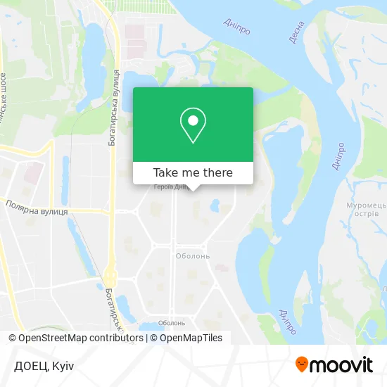 ДОЕЦ map