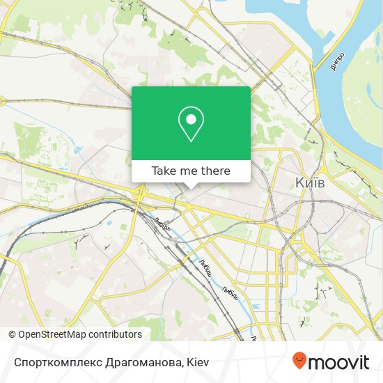 Спорткомплекс Драгоманова map