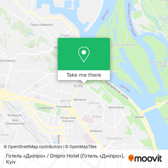 Готель «Дніпро» / Dnipro Hotel map