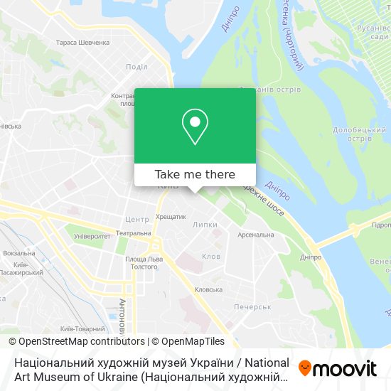 Карта Національний художній музей України / National Art Museum of Ukraine
