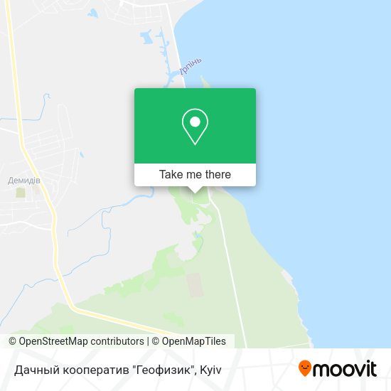 Карта Дачный кооператив "Геофизик"