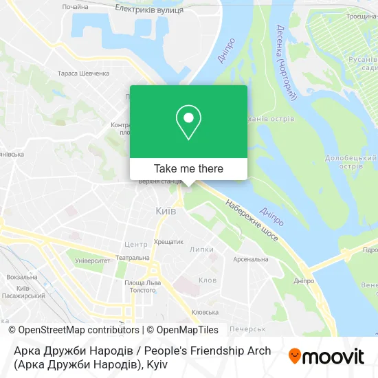 Карта Арка Дружби Народів / People's Friendship Arch