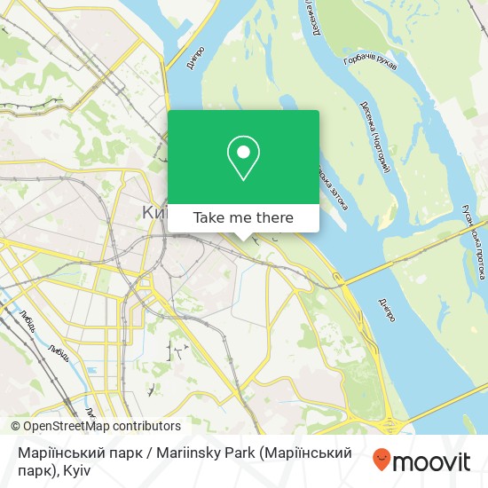 Маріїнський парк / Mariinsky Park map