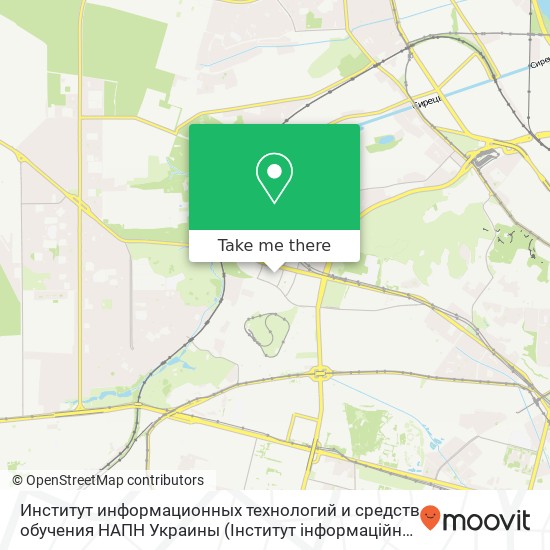 Институт информационных технологий и средств обучения НАПН Украины map