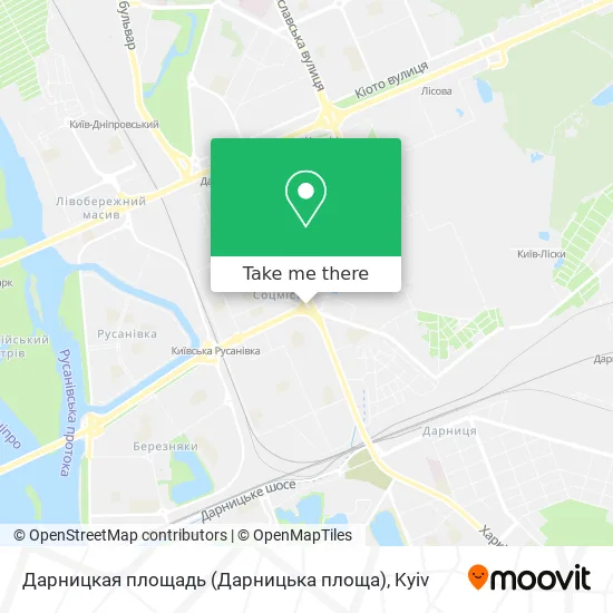 Дарницкая площадь (Дарницька площа) map