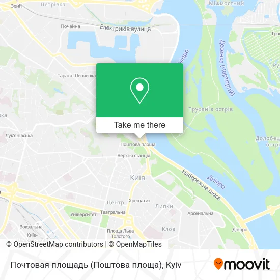 Почтовая площадь (Поштова площа) map