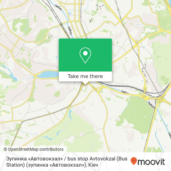 Зупинка «Автовокзал» / bus stop Avtovokzal (Bus Station) (зупинка «Автовокзал») map
