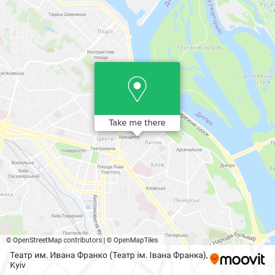 Театр им. Ивана Франко (Театр ім. Івана Франка) map
