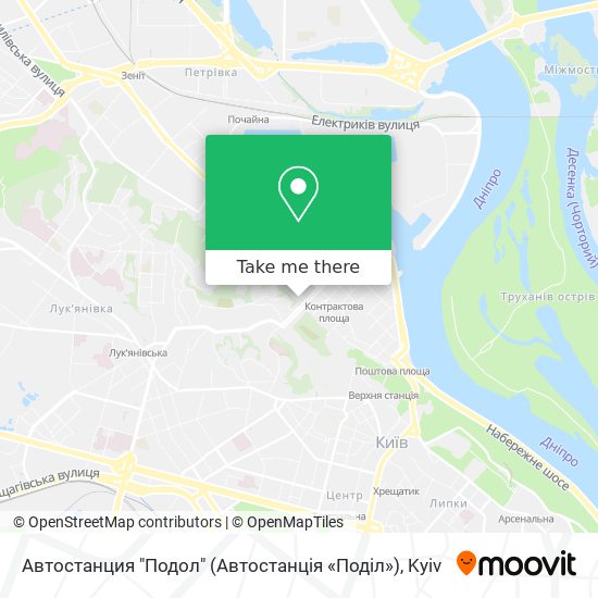 Автостанция "Подол" (Автостанція «Поділ») map