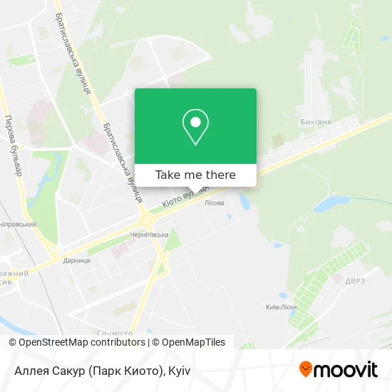 Аллея Сакур (Парк Киото) map