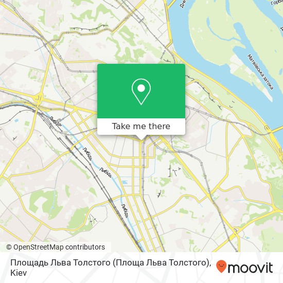 Площадь Льва Толстого (Площа Льва Толстого) map