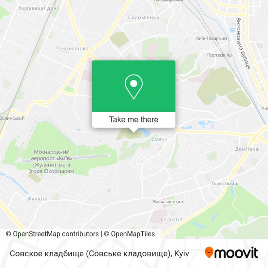 Карта Совское кладбище (Совське кладовище)