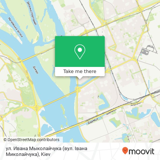 Карта ул. Ивана Мыколайчука (вул. Івана Миколайчука)