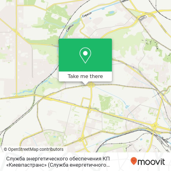 Служба энергетического обеспечения КП «Киевпастранс» map