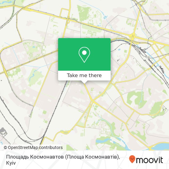 Площадь Космонавтов (Площа Космонавтів) map