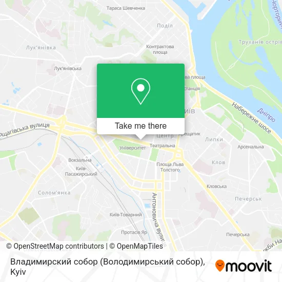 Карта Владимирский собор (Володимирський собор)