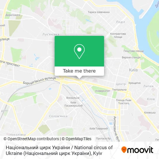 Національний цирк України / National circus of Ukraine map