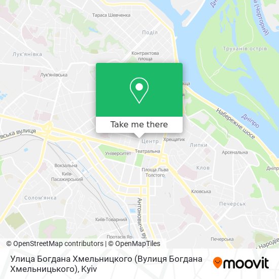 Улица Богдана Хмельницкого (Вулиця Богдана Хмельницького) map