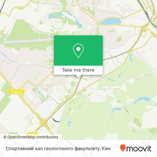 Спортивний зал геологічного факультету map