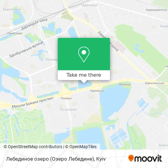 Лебединое озеро (Озеро Лебедине) map