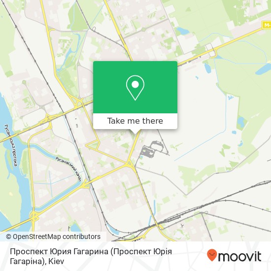 Проспект Юрия Гагарина (Проспект Юрія Гагаріна) map