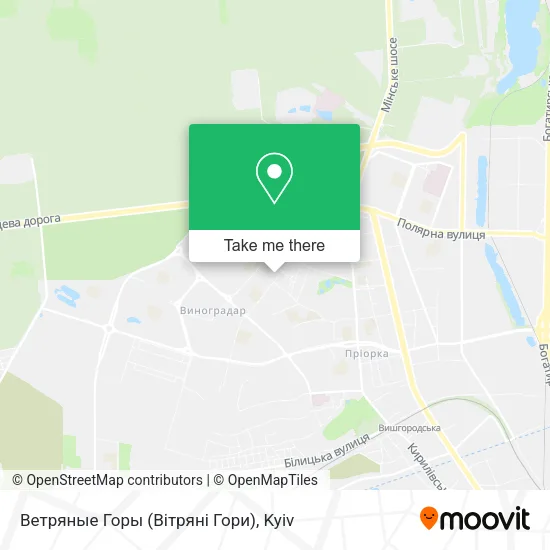 Карта Ветряные Горы (Вітряні Гори)