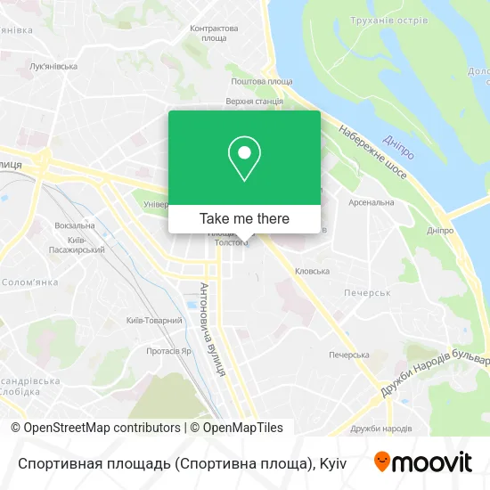 Карта Спортивная площадь (Спортивна площа)