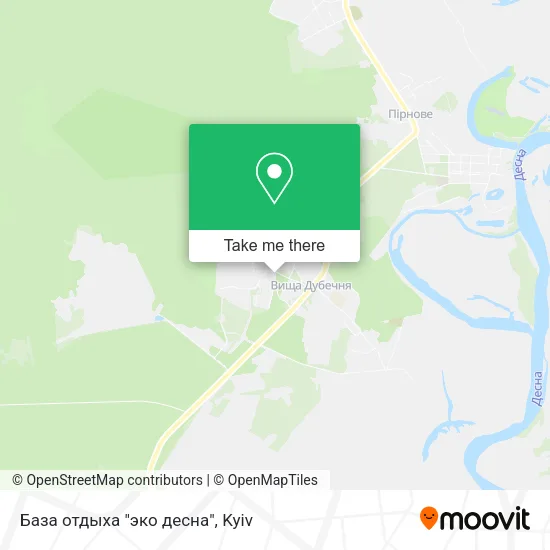 Карта База отдыха "эко десна"