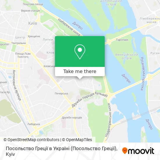 Посольство Греції в Україні map