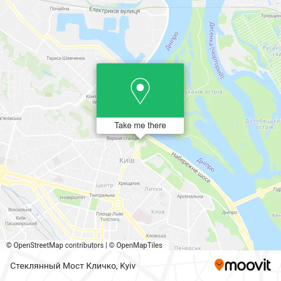 Карта Стеклянный Мост Кличко