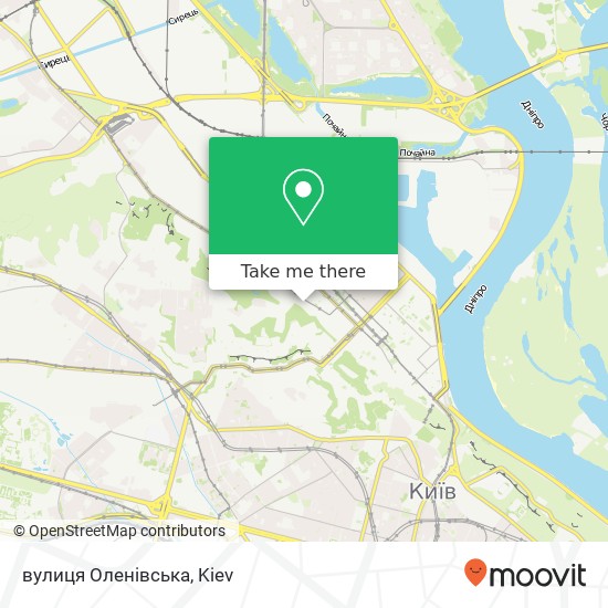 вулиця Оленівська map