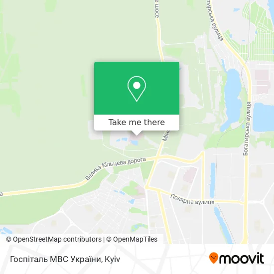 Госпіталь МВС України map