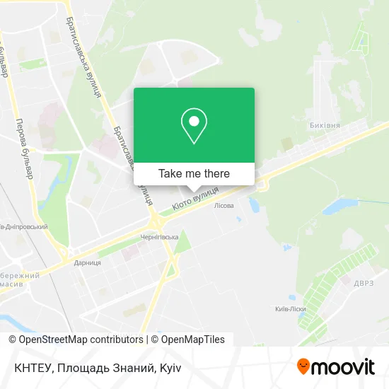 Карта КНТЕУ, Площадь Знаний