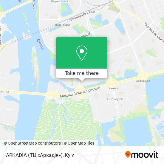 ARKADIA (ТЦ «Аркадія») map