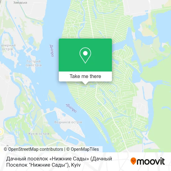 Карта Дачный поселок «Нижние Сады» (Дачный Поселок "Нижние Сады")