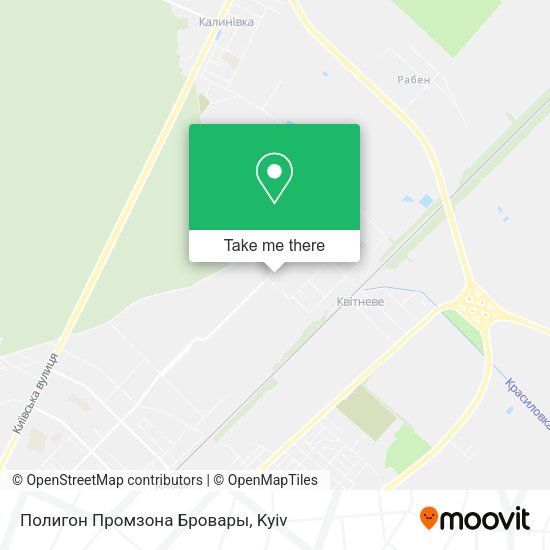 Карта Полигон Промзона Бровары