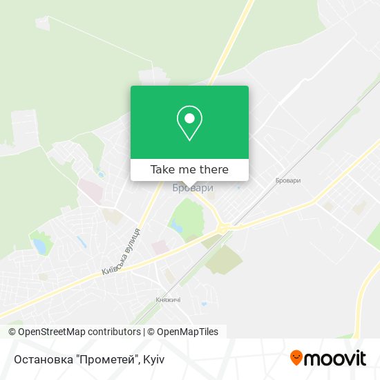 Остановка "Прометей" map