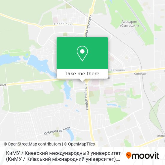 Карта КиМУ / Киевский международный университет (КиМУ / Київський міжнародний університет)