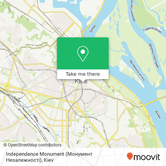 Independence Monument (Монумент Незалежності) map